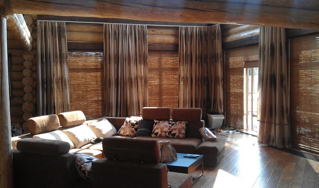 Бамбуковые шторы в интерьере